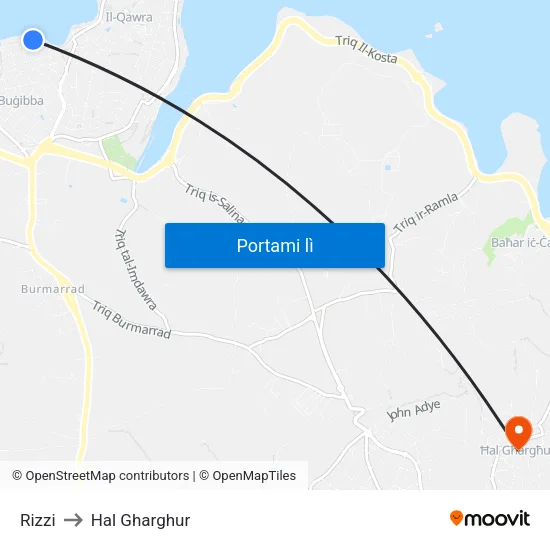 Rizzi to Hal Gharghur map
