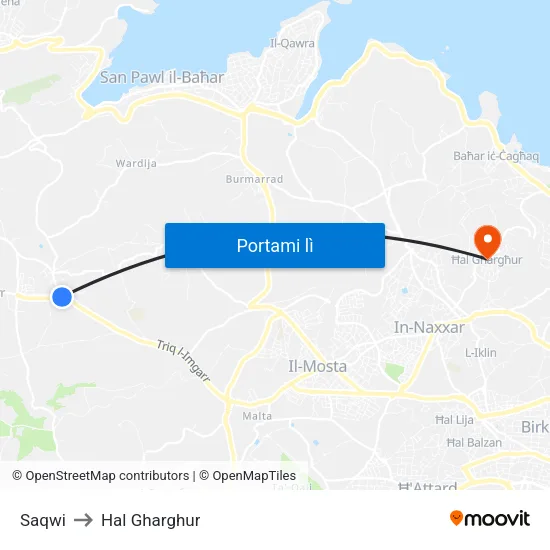 Saqwi to Hal Gharghur map