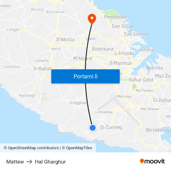 Mattew to Hal Gharghur map