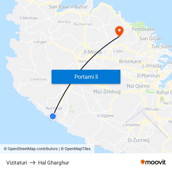 Vizitaturi to Hal Gharghur map