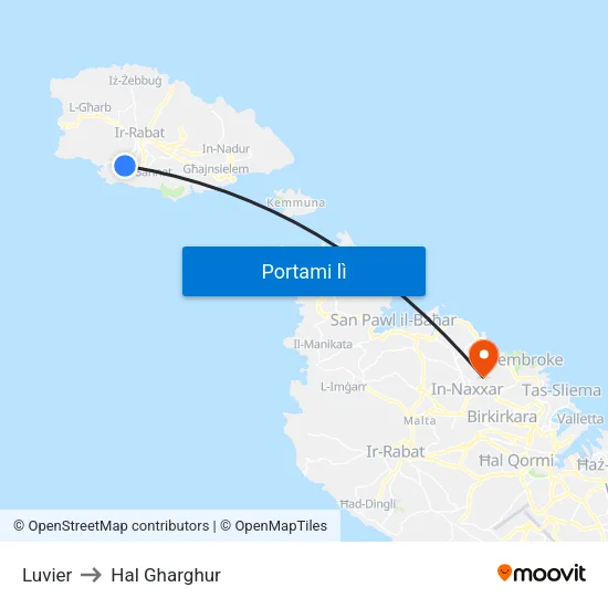 Luvier to Hal Gharghur map
