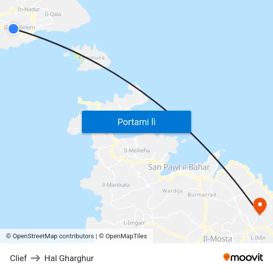 Clief to Hal Gharghur map