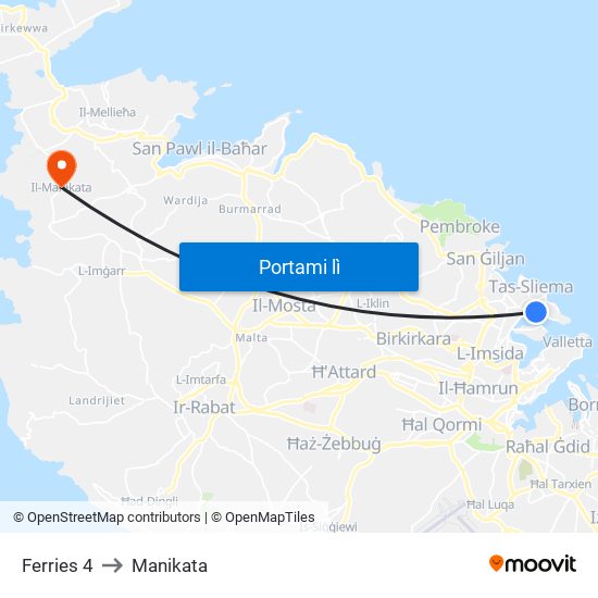 Ferries 4 to Manikata map