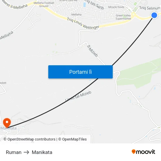 Ruman to Manikata map