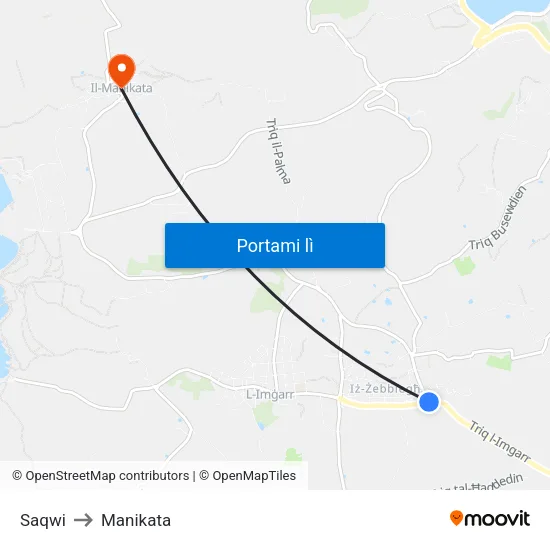 Saqwi to Manikata map