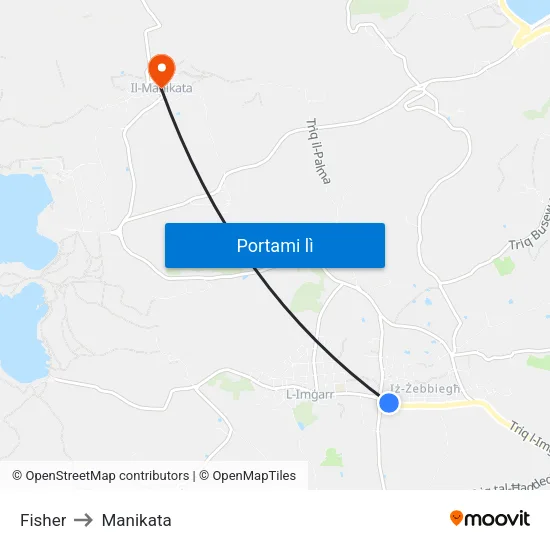 Fisher to Manikata map