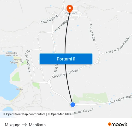 Mixquqa to Manikata map