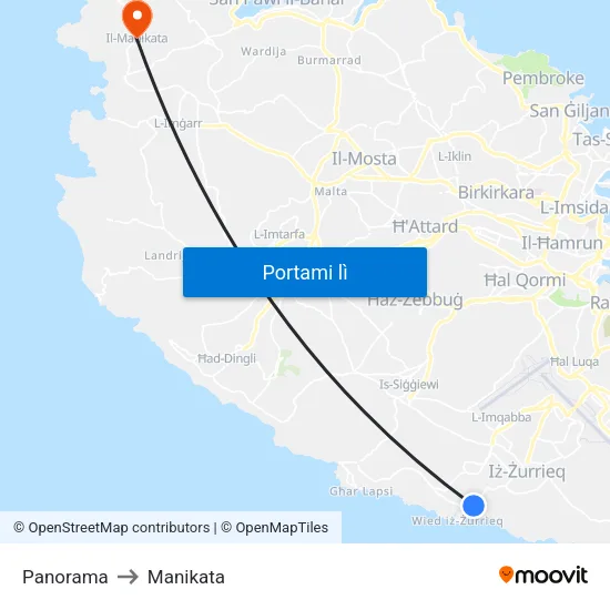 Panorama to Manikata map