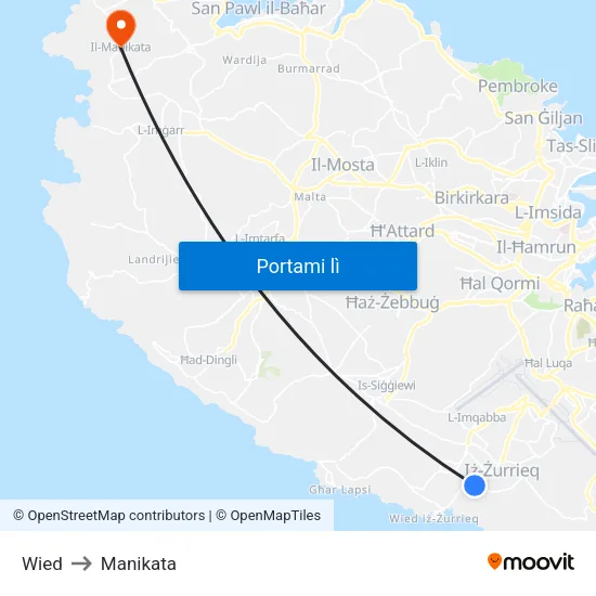 Wied to Manikata map