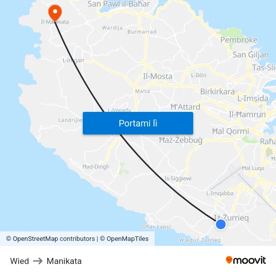 Wied to Manikata map