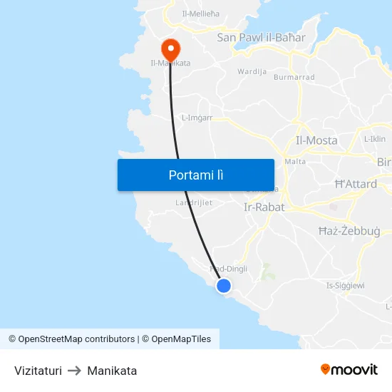 Vizitaturi to Manikata map