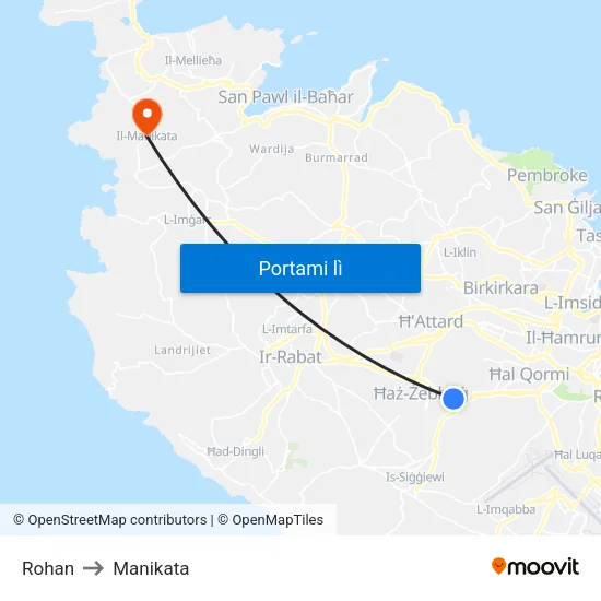 Rohan to Manikata map