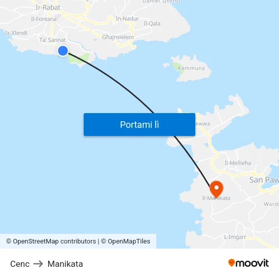 Cenc to Manikata map