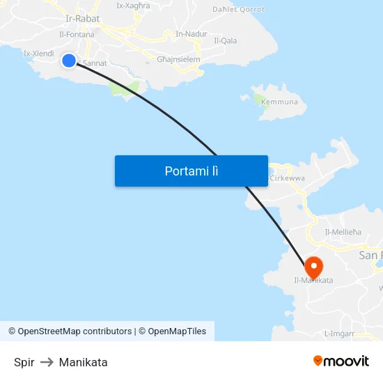 Spir to Manikata map