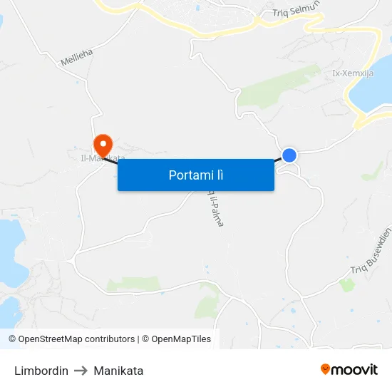 Limbordin to Manikata map