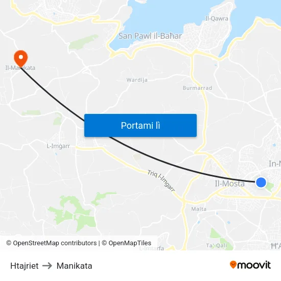 Htajriet to Manikata map