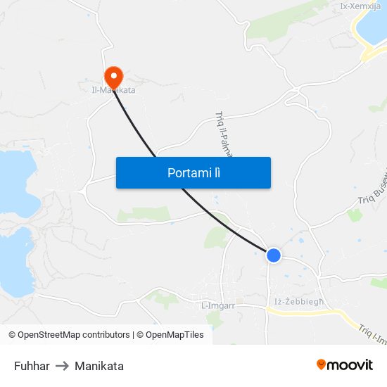 Fuhhar to Manikata map