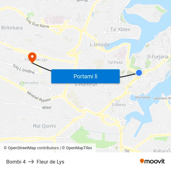 Bombi 4 to Fleur de Lys map