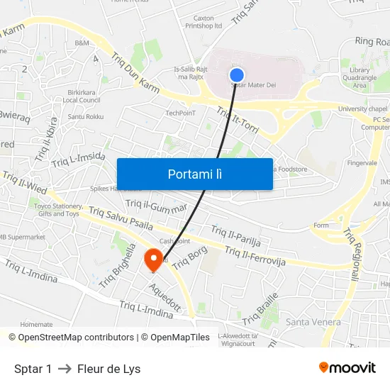 Sptar 1 to Fleur de Lys map