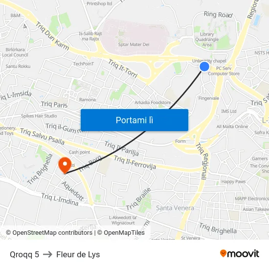Qroqq 5 to Fleur de Lys map