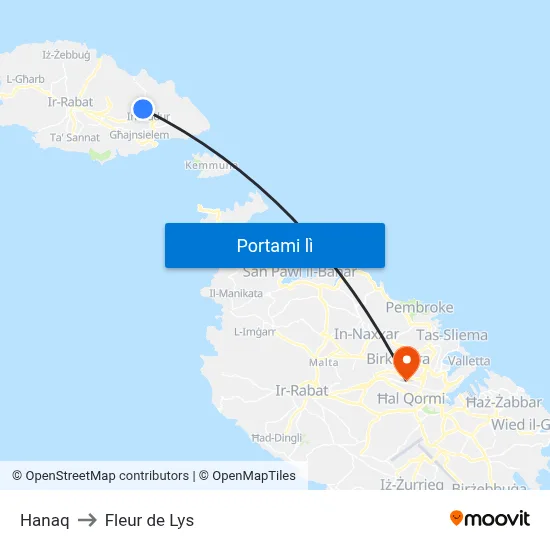 Hanaq to Fleur de Lys map