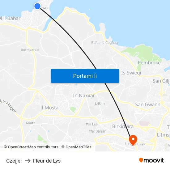 Gzejjer to Fleur de Lys map
