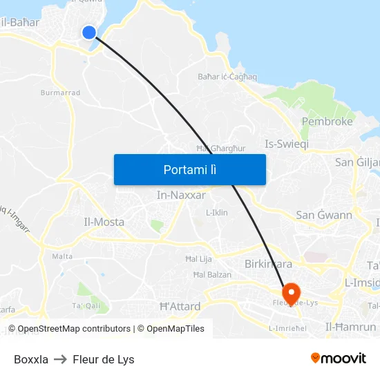 Boxxla to Fleur de Lys map