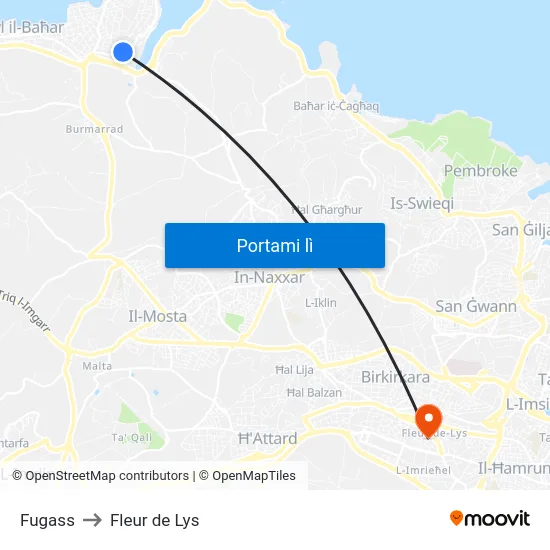 Fugass to Fleur de Lys map