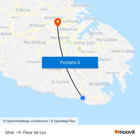 Ghar to Fleur de Lys map