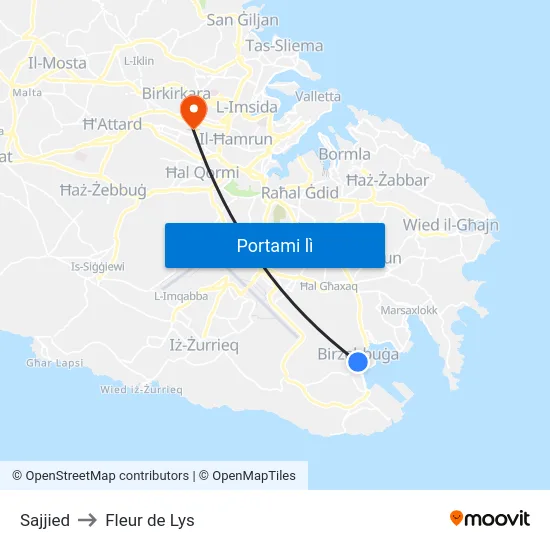 Sajjied to Fleur de Lys map