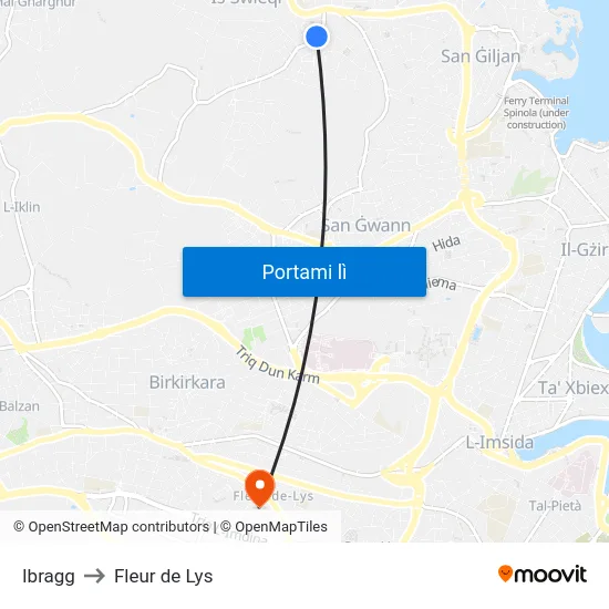 Ibragg to Fleur de Lys map