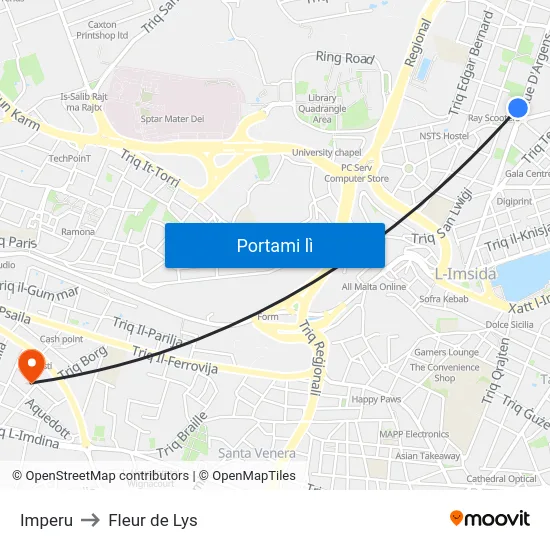 Imperu to Fleur de Lys map