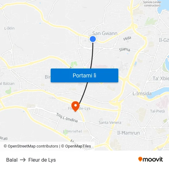 Balal to Fleur de Lys map