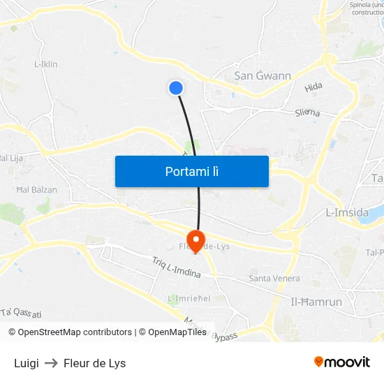 Luigi to Fleur de Lys map
