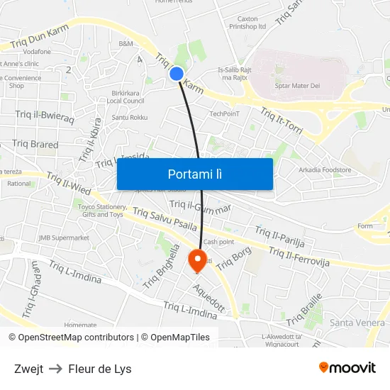 Zwejt to Fleur de Lys map