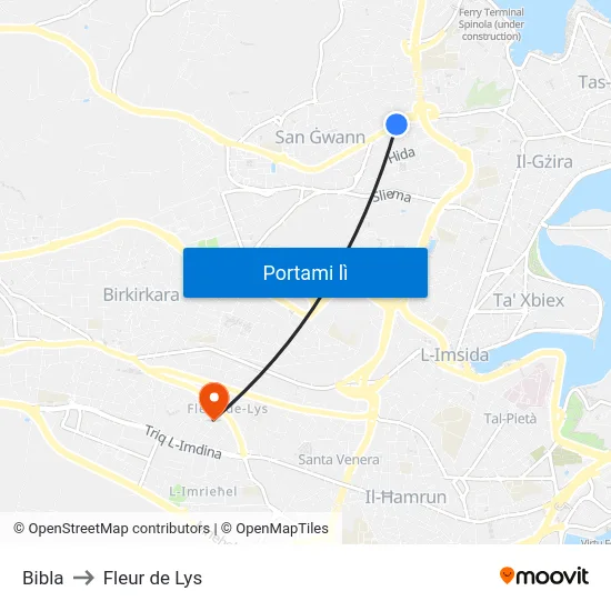 Bibla to Fleur de Lys map