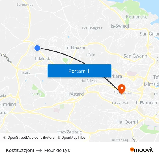 Kostituzzjoni to Fleur de Lys map