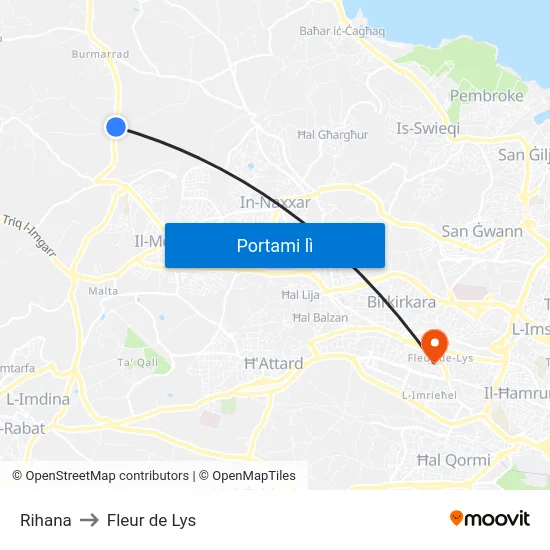Rihana to Fleur de Lys map
