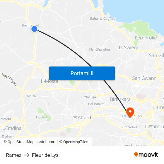 Ramez to Fleur de Lys map