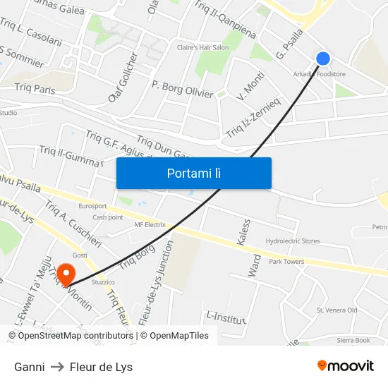 Ganni to Fleur de Lys map