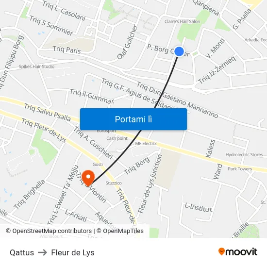 Qattus to Fleur de Lys map