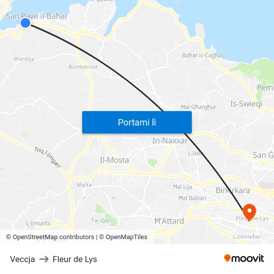 Veccja to Fleur de Lys map