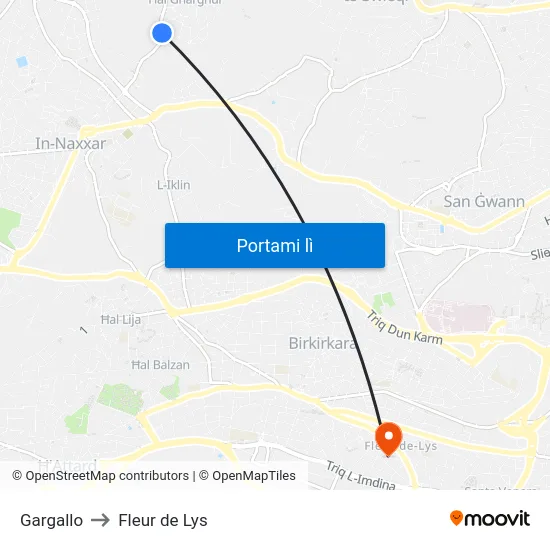 Gargallo to Fleur de Lys map