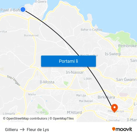 Gillieru to Fleur de Lys map