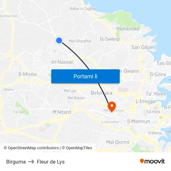 Birguma to Fleur de Lys map