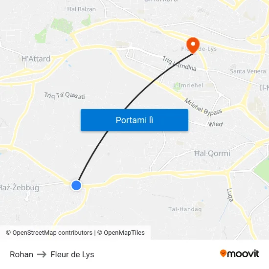 Rohan to Fleur de Lys map