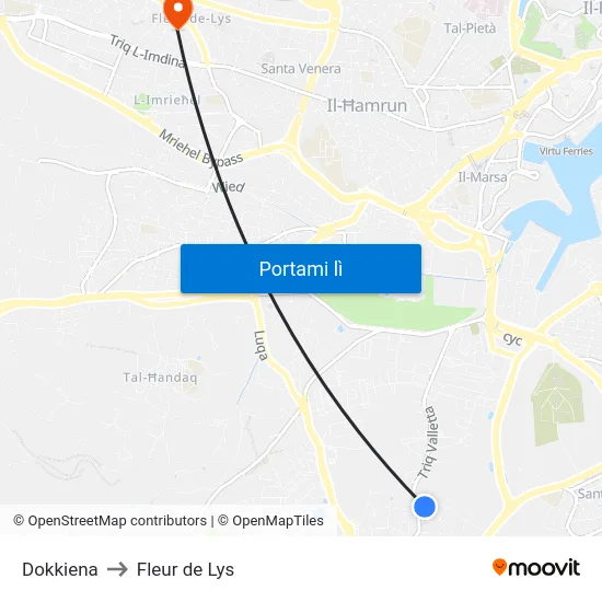 Dokkiena to Fleur de Lys map