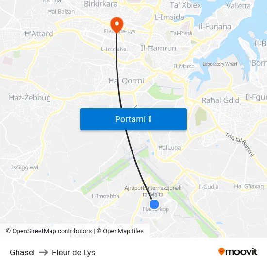 Ghasel to Fleur de Lys map