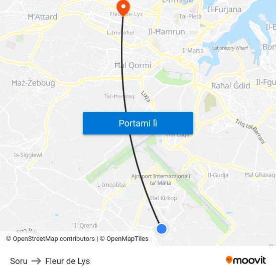 Soru to Fleur de Lys map