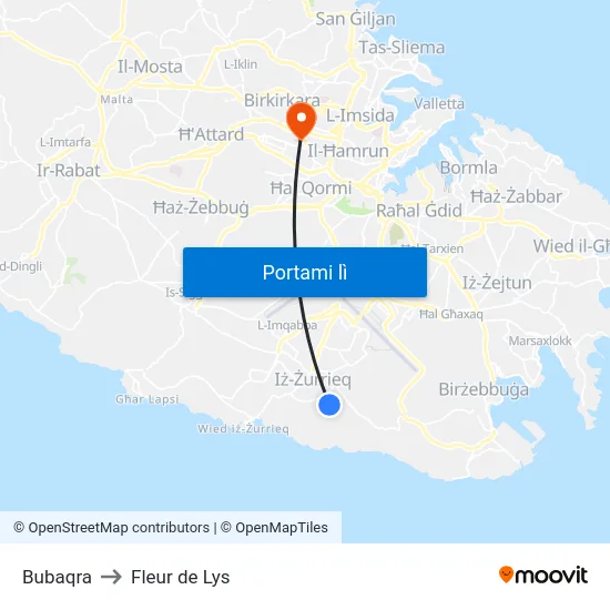 Bubaqra to Fleur de Lys map